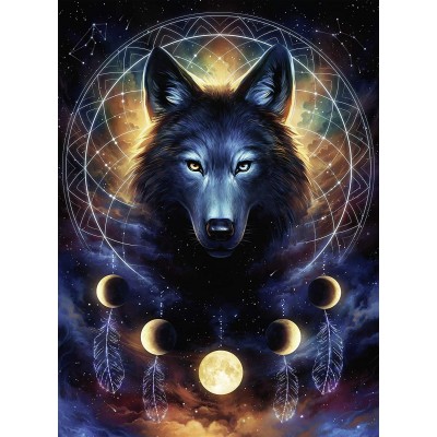 Puzzle Ravensburger-00442 Star Line - Loup
