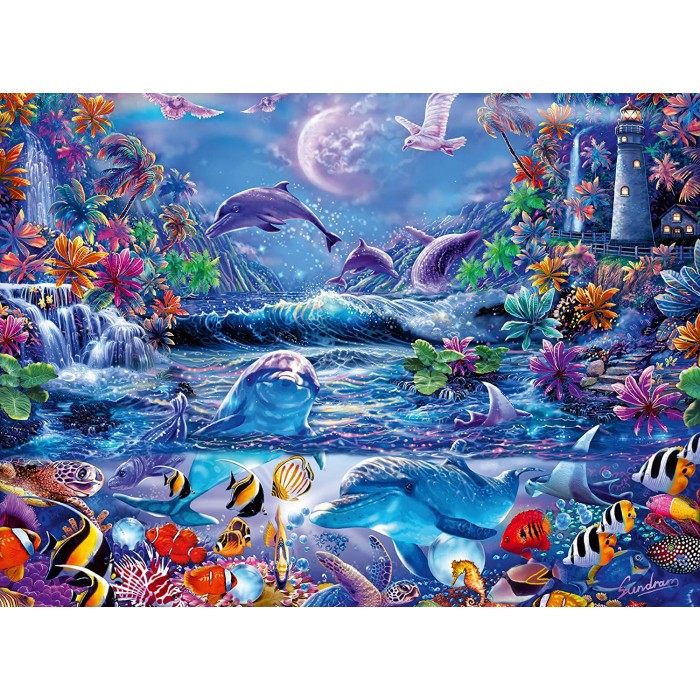 Puzzle  Ravensburger-00478 Star Line - La Magie du Clair de Lune