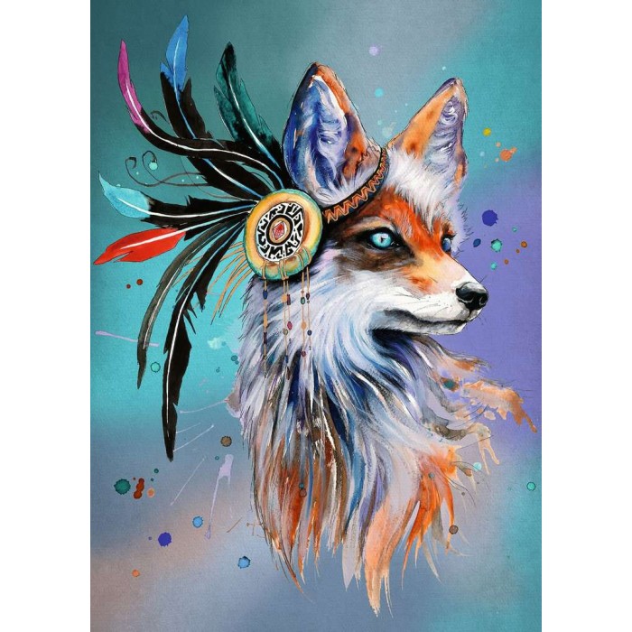 Puzzle  Ravensburger-00519 L'esprit du Renard