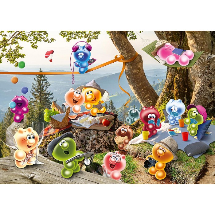 Puzzle  Ravensburger-00534 Gelini - Picnic Time