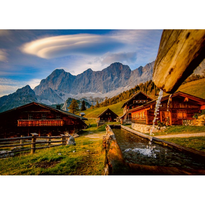 Puzzle Ravensburger-00595 Neustattalm sur le Dachstein