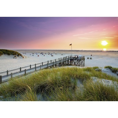 Puzzle Ravensburger-00690 Coucher de Soleil sur Amrum