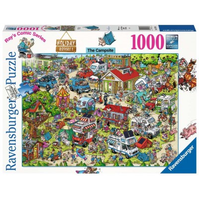 Puzzle Ravensburger-00721 Holiday Resort 1 - Le Camping