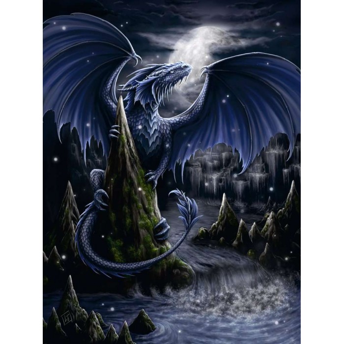 Puzzle Ravensburger-00731 Le Dragon Bleu