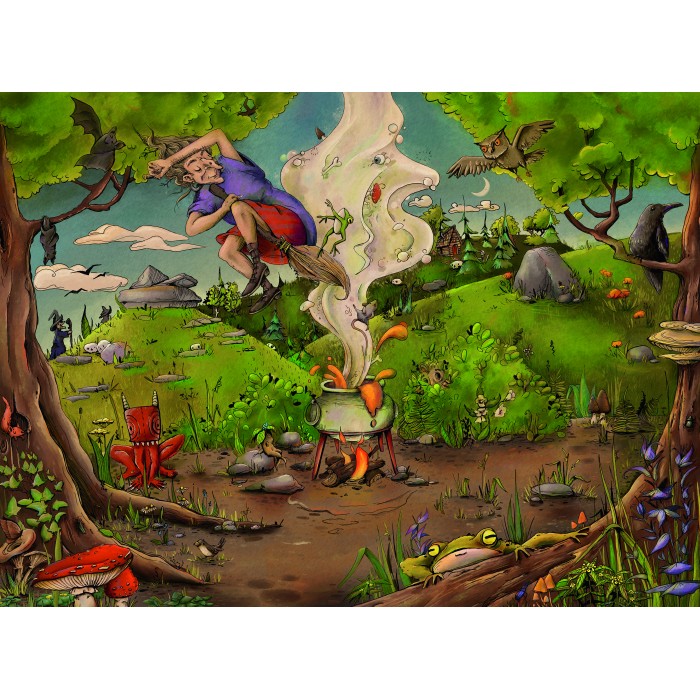 Puzzle  Ravensburger-00777 Chez la Sorcière de la Forêt