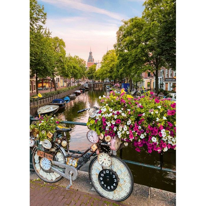 Puzzle  Ravensburger-00780 Fleurs À Amsterdam