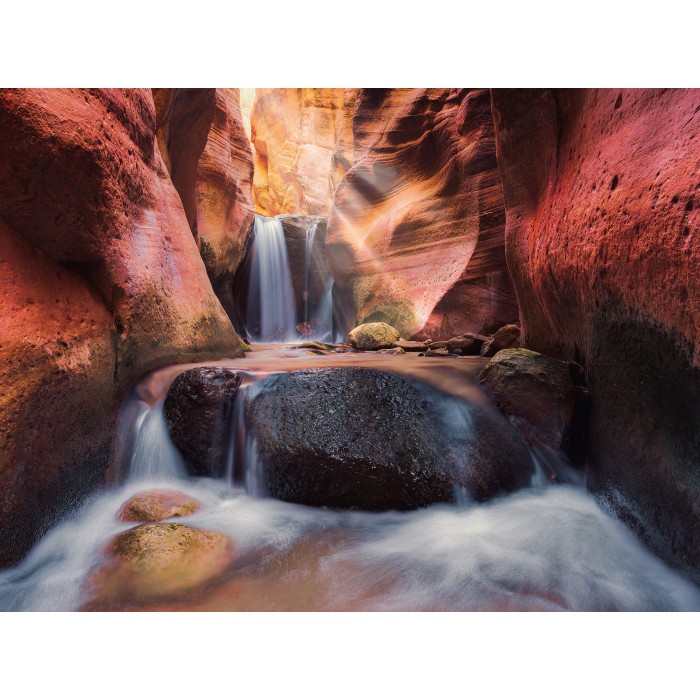 Puzzle  Ravensburger-00801 La Chute d'Eau du Red Canyon