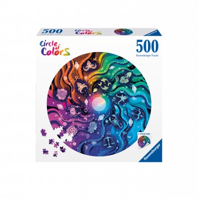 Puzzle Ravensburger-00819 Circle of Colors - Astrologie