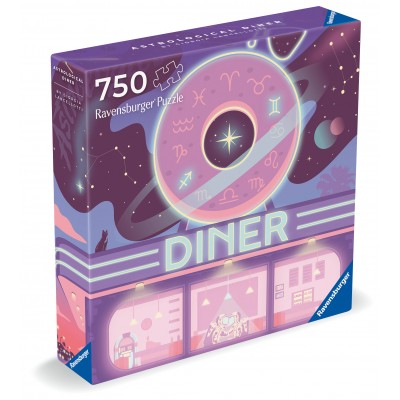 Ravensburger-01000 Puzzle Art & Soul 750 p - Diner Astrologique