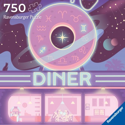 Ravensburger-01000 Puzzle Art & Soul 750 p - Diner Astrologique