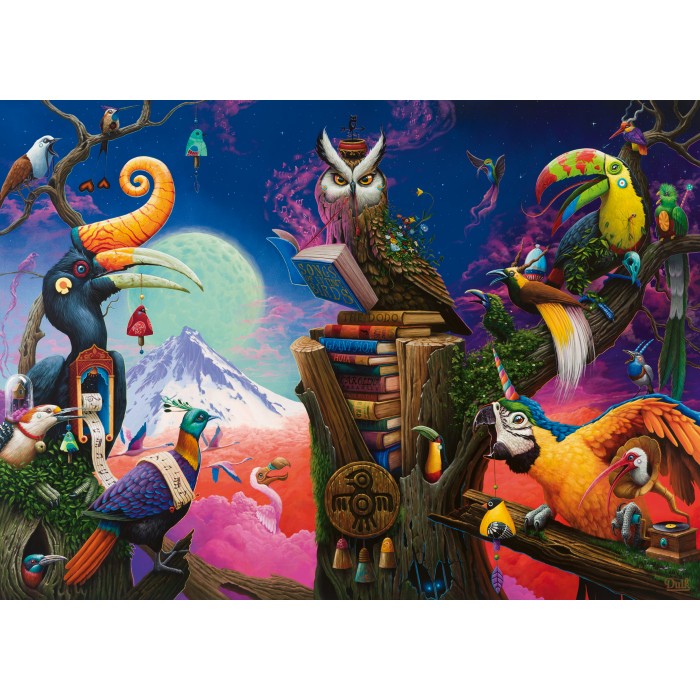 Puzzle  Ravensburger-01024 Chants des Oiseaux Disparus