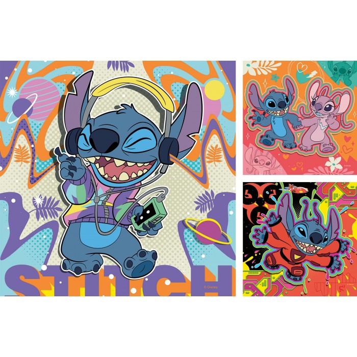 3 Puzzles - Play Disney Stitch