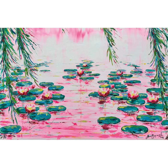 Puzzle  Ravensburger-01420 Les Nénuphars Roses