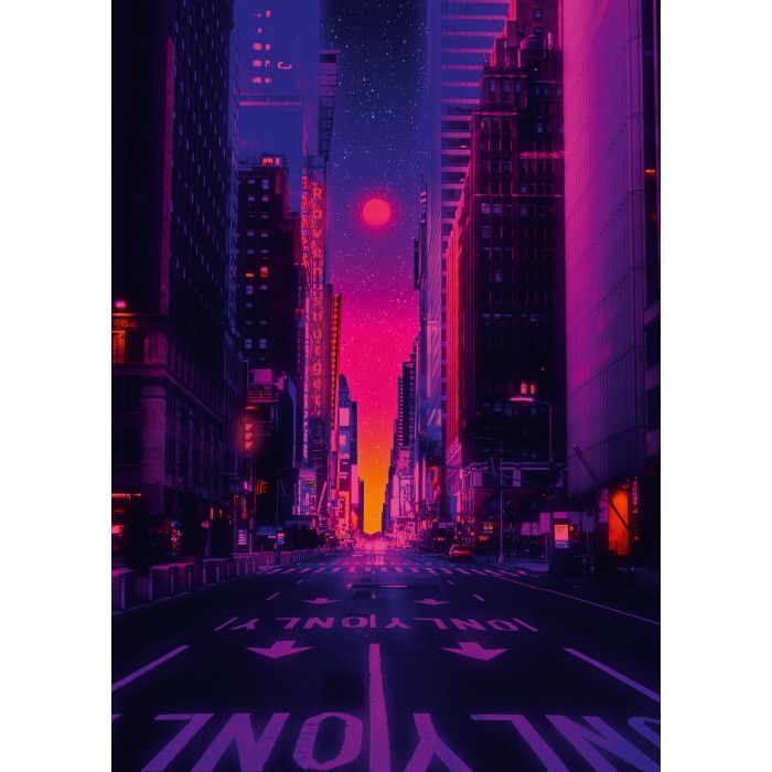 Puzzle  Ravensburger-01436 Les Néons de New York