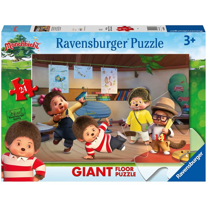  Ravensburger-03038 Puzzle Géant de Sol - Monchhichi