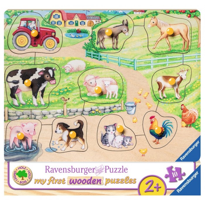 Ravensburger-03689 Puzzle en bois - My First Wooden Puzzles