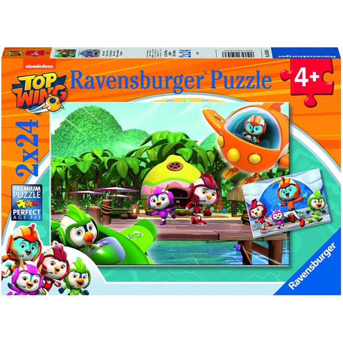 Ravensburger-05053 2 Puzzles - Top Wing