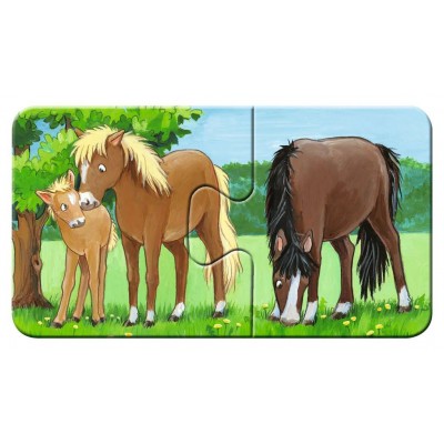 Ravensburger-05072 9 Puzzles - Les Animaux de la Ferme