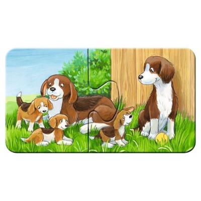 Ravensburger-05072 9 Puzzles - Les Animaux de la Ferme