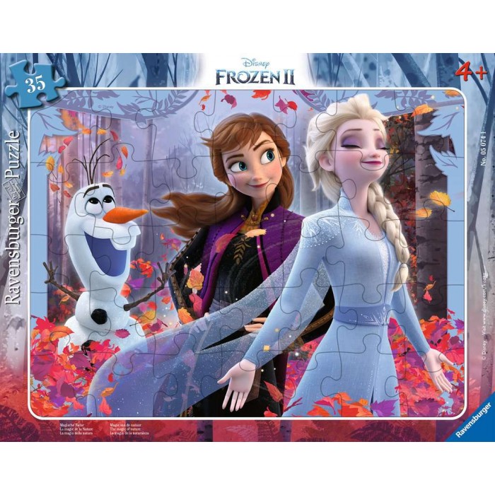  Ravensburger-05074 Puzzle Cadre - La Reine des Neiges II