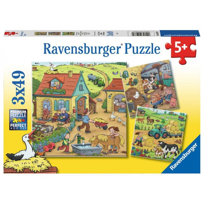 3 Puzzles - La Ferme et ses Habitants