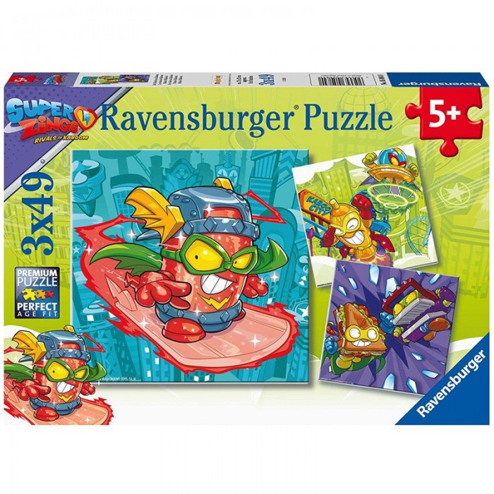 Ravensburger-05084 3 Puzzles - Super Zings