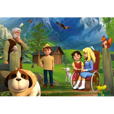 Ravensburger-05143 2 Puzzles - Heidi