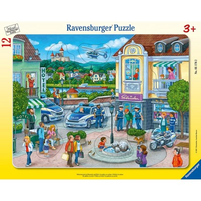 Ravensburger-05176 Puzzle Cadre - Opération de Police avec Hannah et Erik