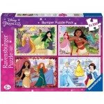  Ravensburger-05229 4 Puzzles - Disney Princess