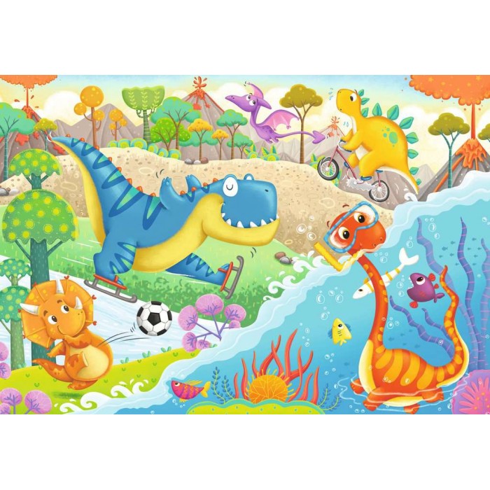 Ravensburger-05246 2 Puzzles - Mes Dinos Préférés