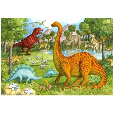 Puzzle Ravensburger-05266 Amis dinosaures