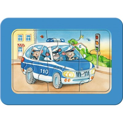 Ravensburger-05630 Puzzle Cadre - 3 Puzzles - Animaux en action