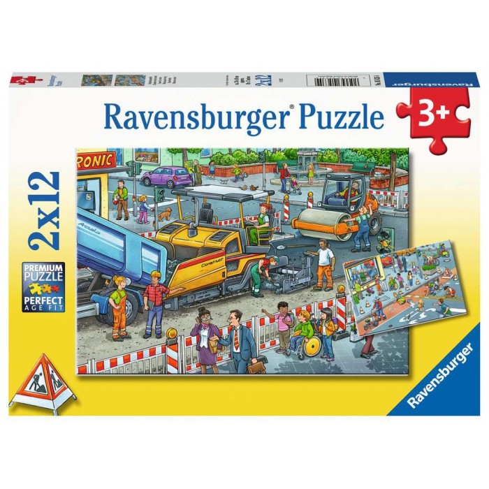 2 Puzzles - Chantier de construction de route