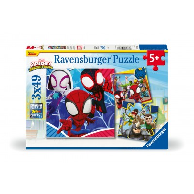 Ravensburger-05730 3 Puzzles - Les Aventures de Spidey