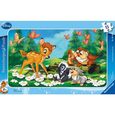 Ravensburger-06039 Puzzle cadre - Bambi et ses amis