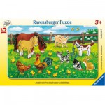  Ravensburger-06046 Puzzle cadre - Animaux de la ferme
