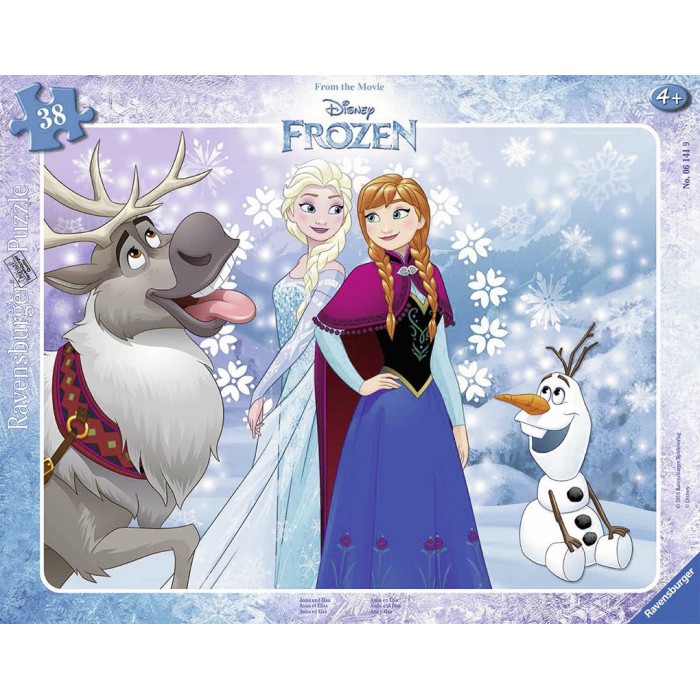  Ravensburger-06141 Puzzle Cadre - La Reine des Neiges