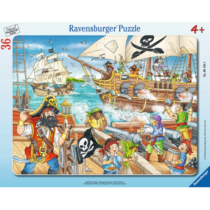  Ravensburger-06165 Puzzle Cadre - Pirates