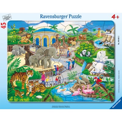 Puzzle Ravensburger-06661 Visite du zoo