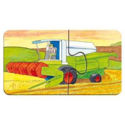 Ravensburger-07333 9 Puzzles - A la ferme