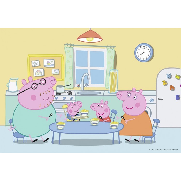 Ravensburger-07596 2 Puzzles - Peppa Pig