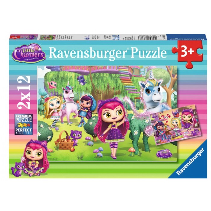  Ravensburger-07608 2 Puzzles - Little Charmers