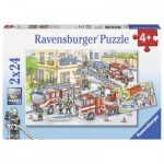  Ravensburger-07814 2 Puzzles - Héros en Action