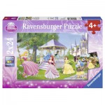  Ravensburger-08865 2 Puzzles - Princesses Magiques