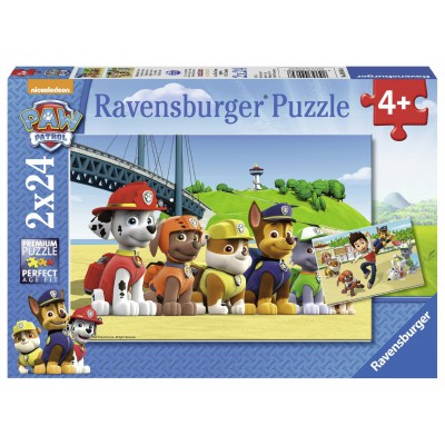 Ravensburger-09064 2 Puzzles - Pat' Patrouille