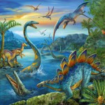  Ravensburger-09317 3 Puzzles - Fascination des Dinosaures