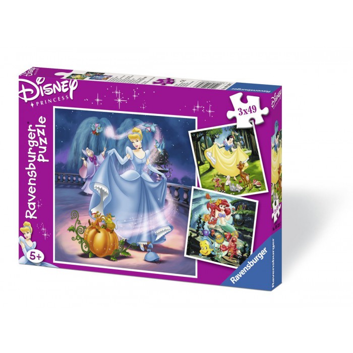 3 Puzzles - Princesses Disney