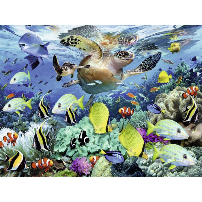 Puzzle Ravensburger-10009 Monde Sous-Marin