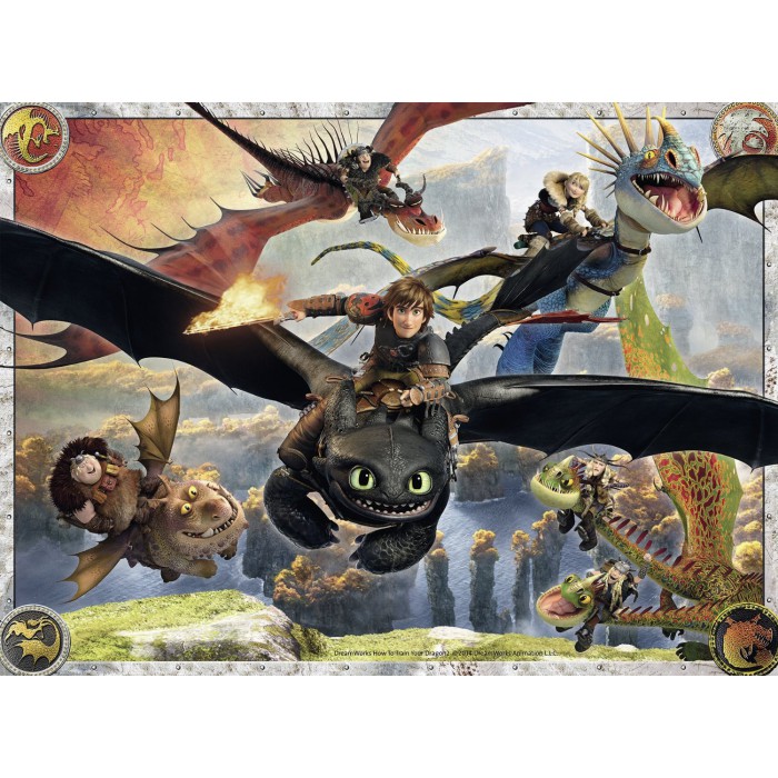 Puzzle  Ravensburger-10015 Dragons