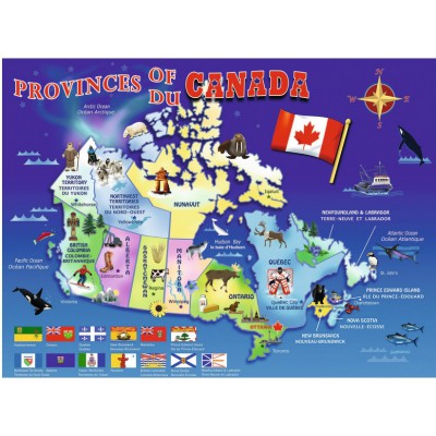 Puzzle Ravensburger-10569 Map of Canada